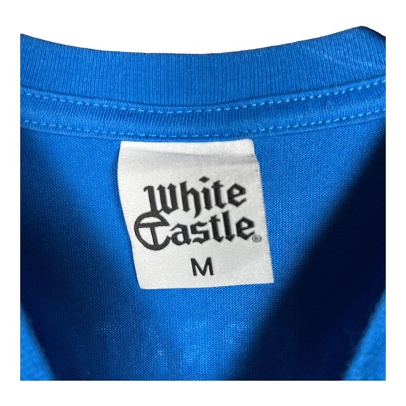 White Castle Hamburger est. 1921 Logo Men's Blue 420 Sliders T-Shirt Men's sz M - Picture 6 of 6